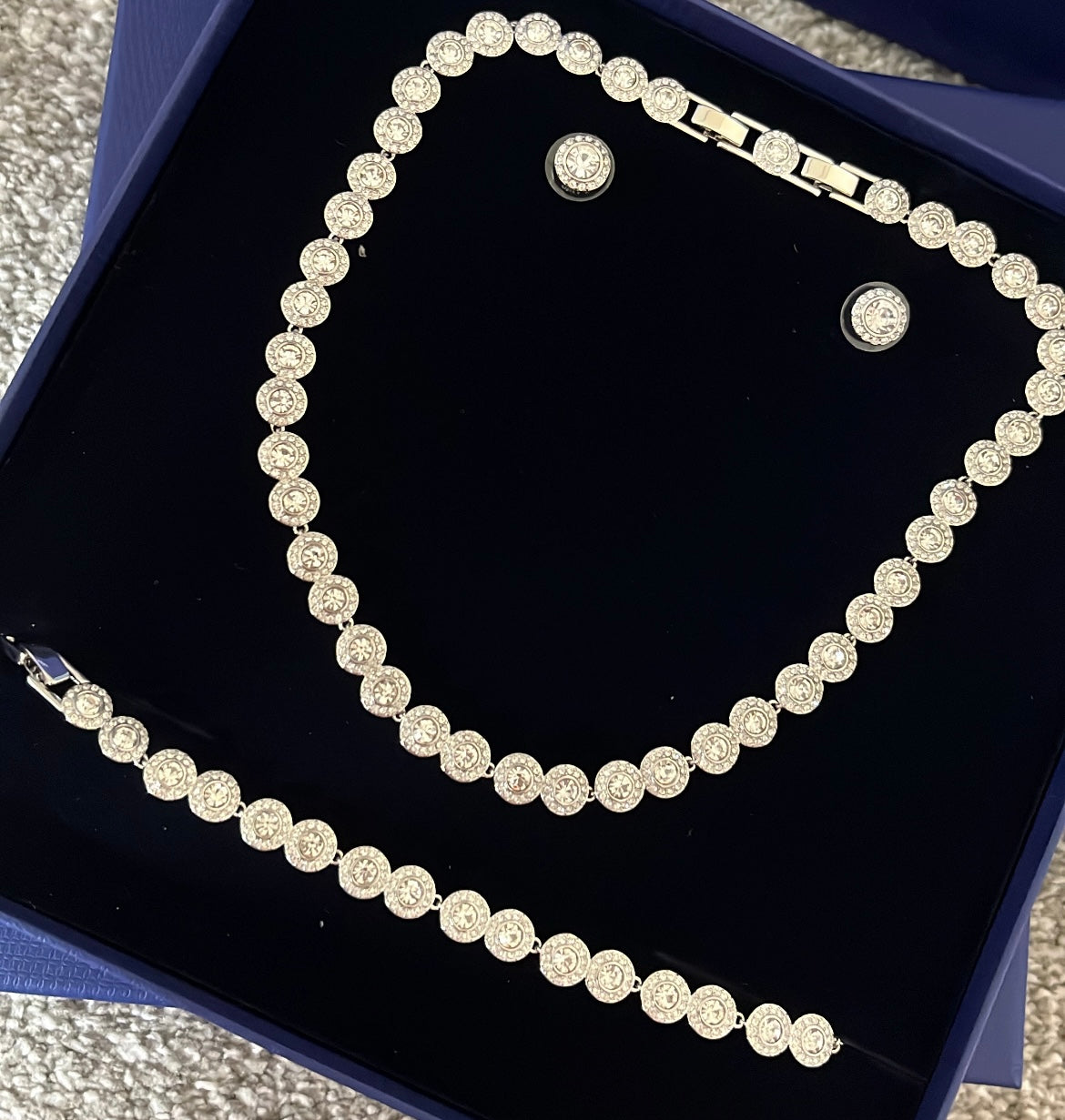 Tennis style Necklace, bracelet and earrings PRE ORDER