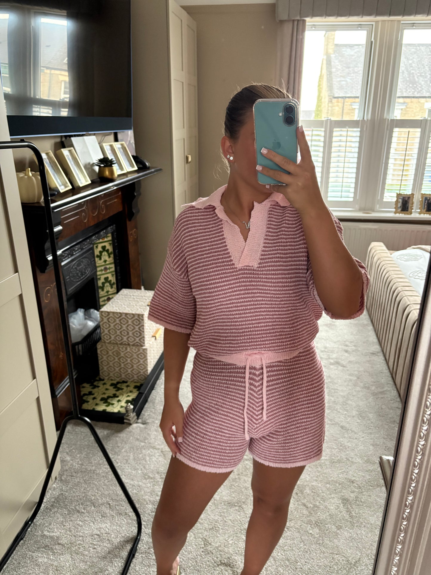 Women’s Pink Striped Set INSTOCK