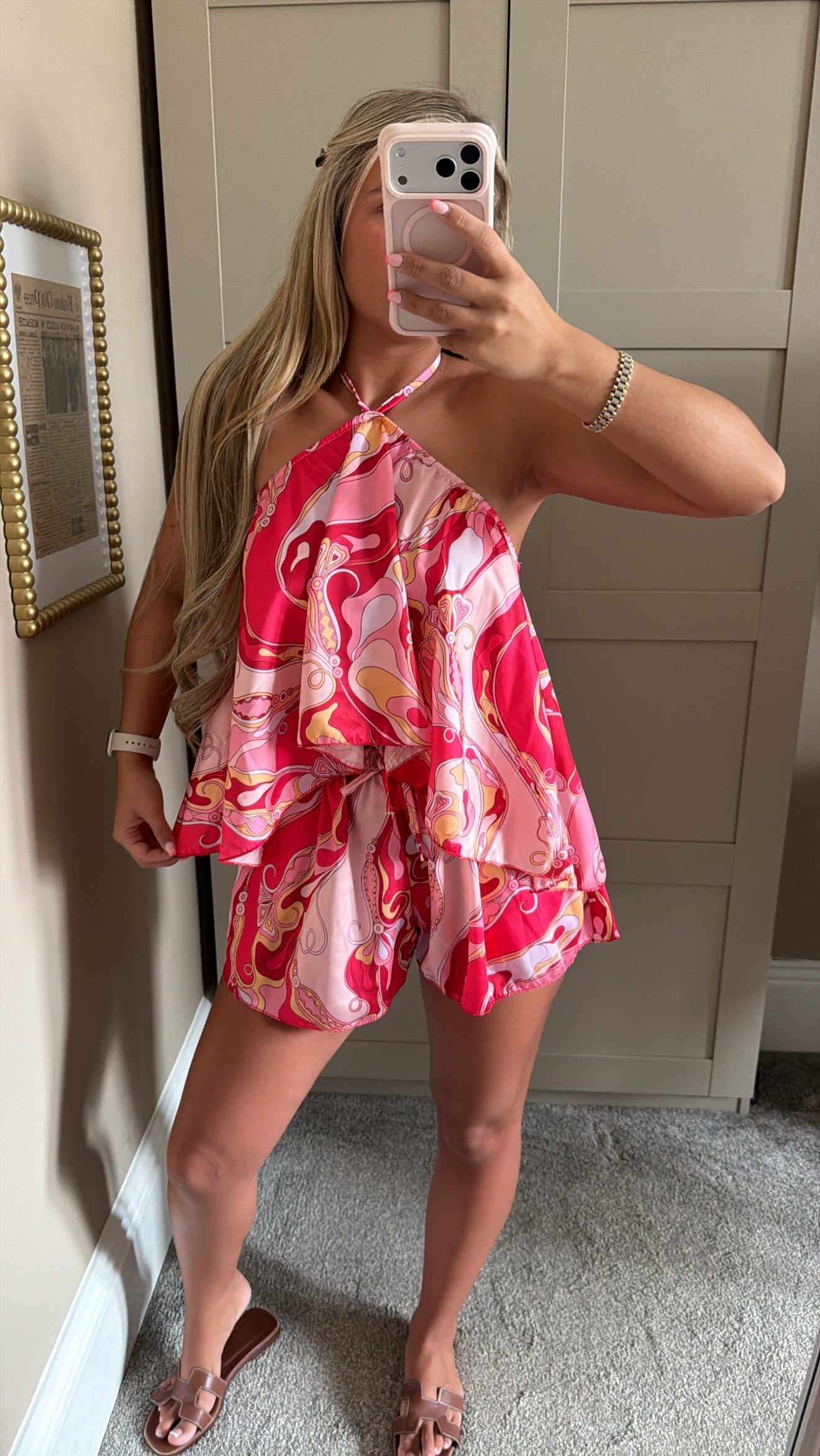 Women’s Red Swirl Co-Ord