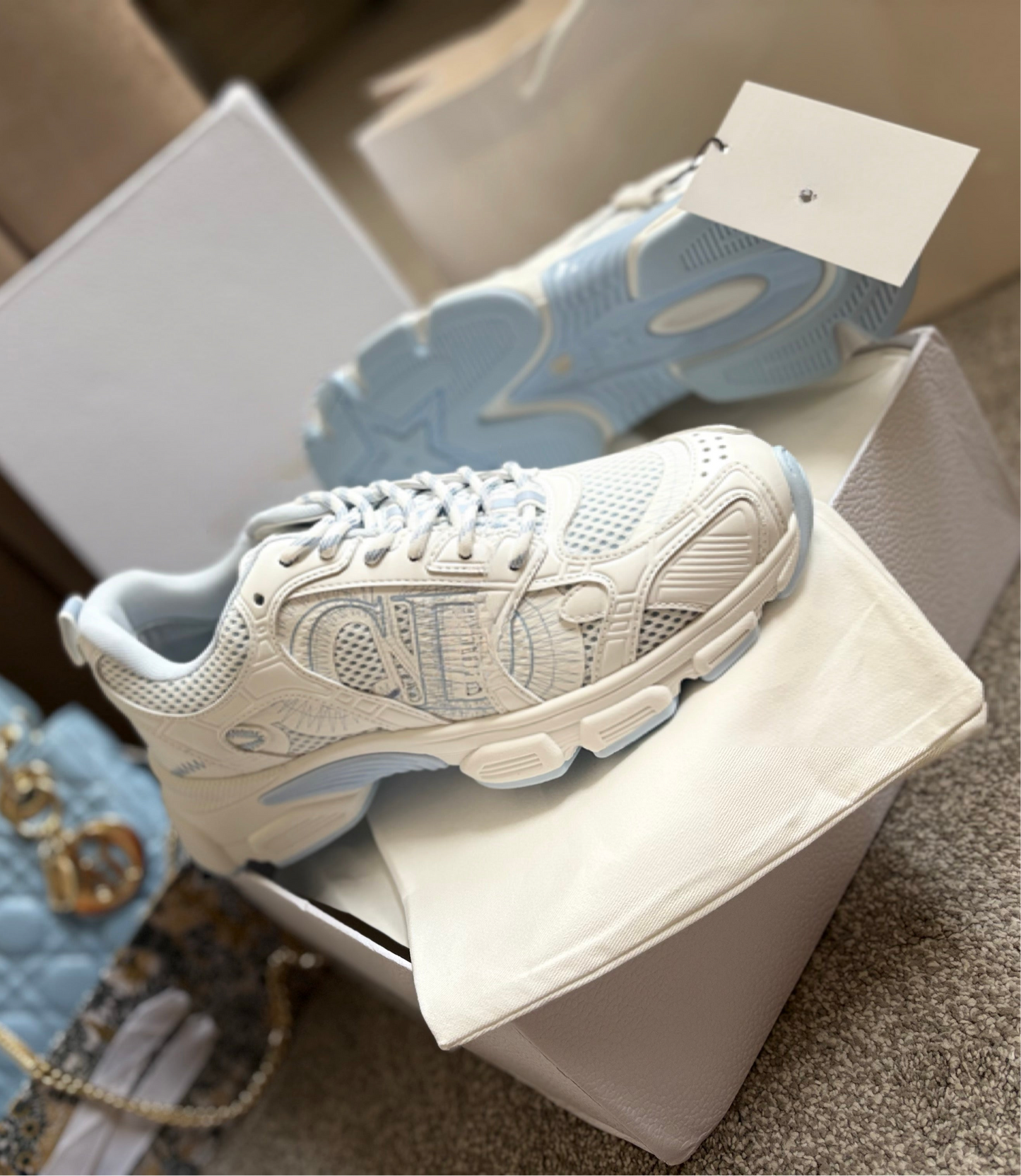 Women’s Baby Blue Star Trainers PRE ORDER