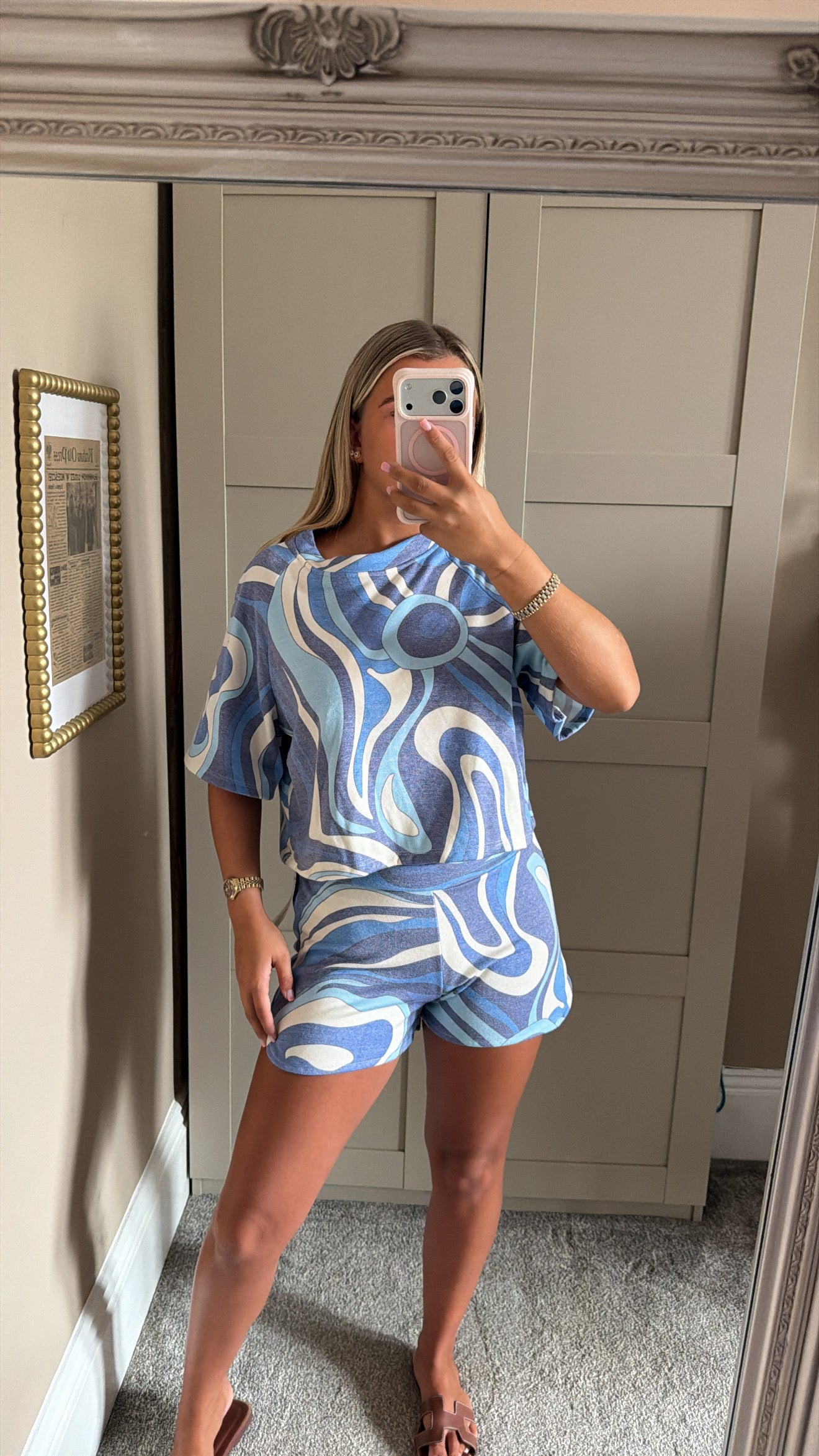 Women’s Navy Swirl Set