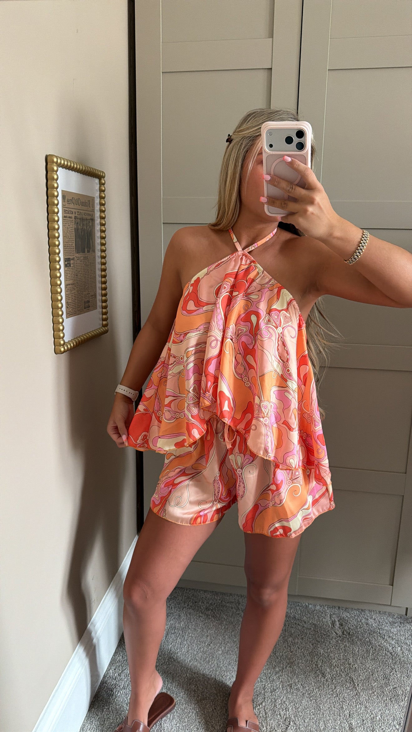 Women’s Peach Swirl Co-Ord