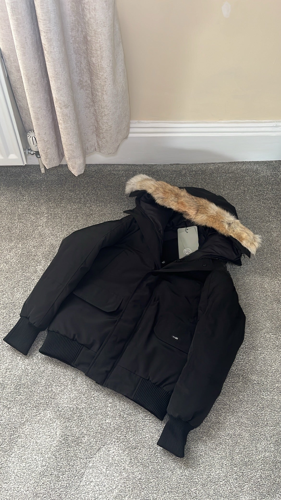 Women’s Black Bomber Coat PRE ORDER