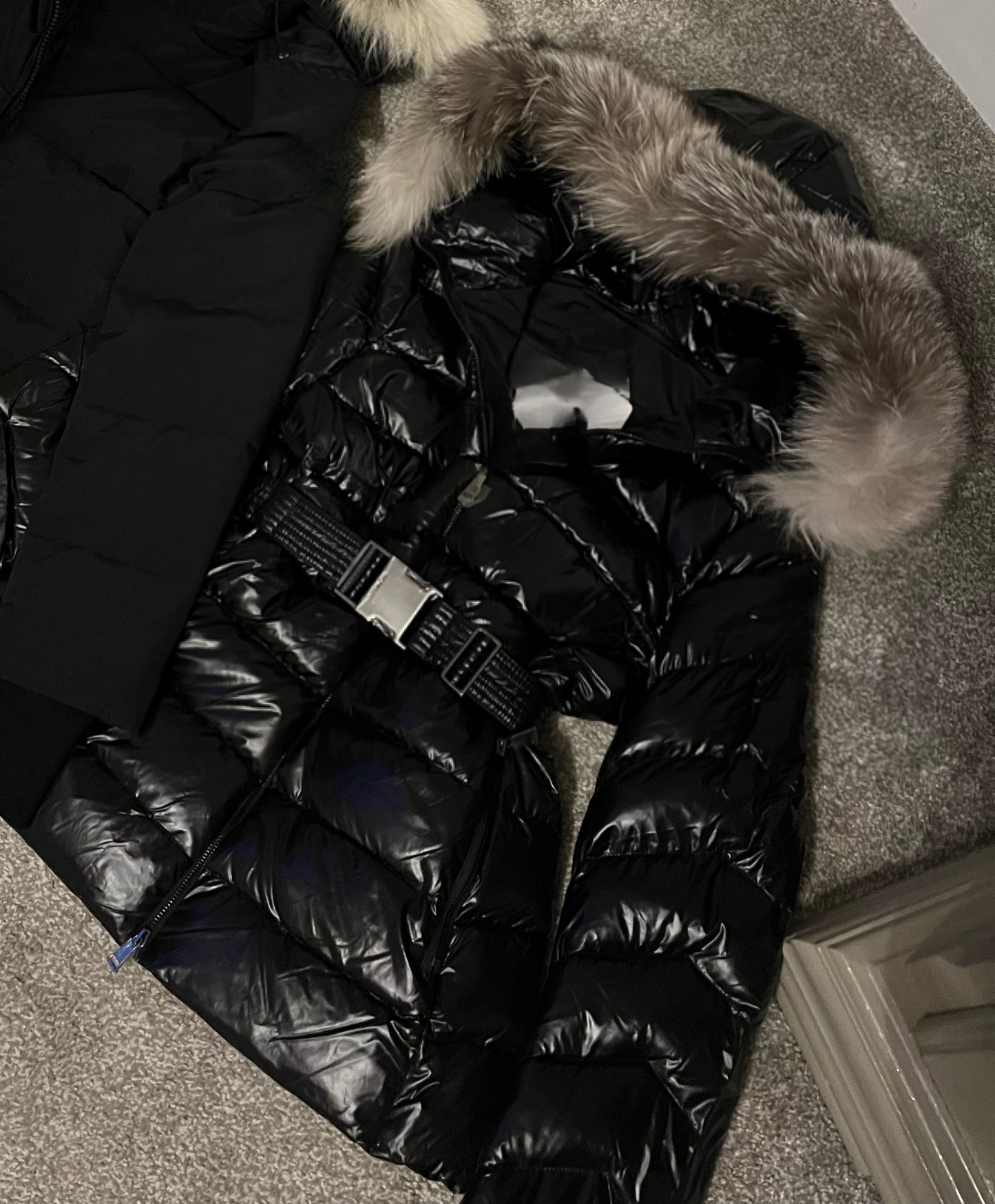 Women’s Shiny Belted Coat PRE ORDER