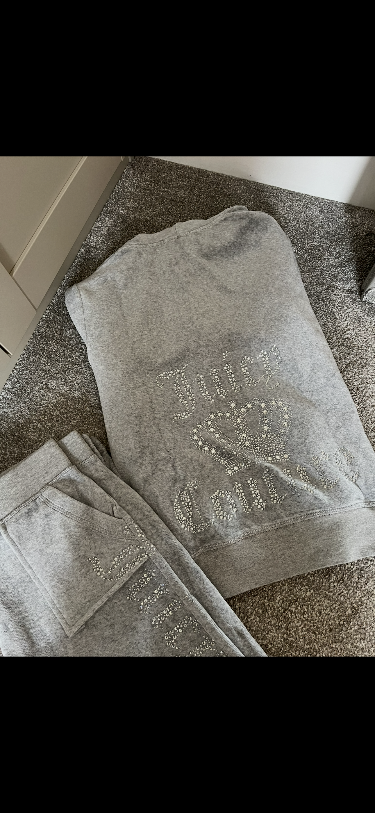 “Grey” Diamanté Tracksuit 1-3 days delivery