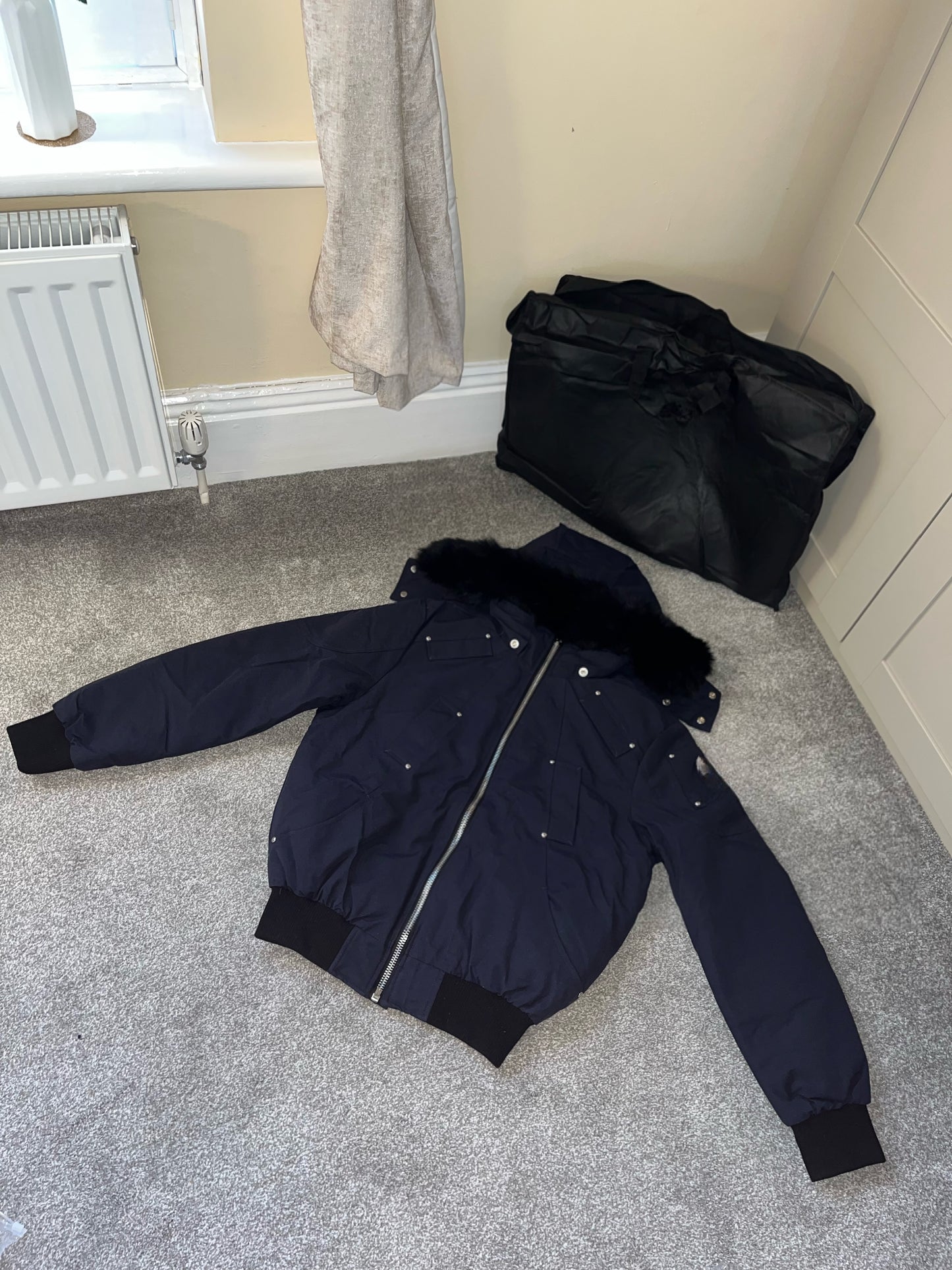 Women’s navy bomber coat PRE ORDER