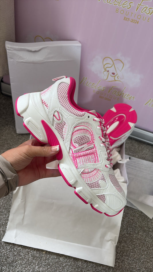 Women’s Hot Pink Star Trainers PRE ORDER