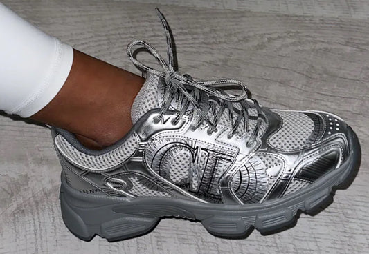 Women’s All Silver Star Trainers PRE ORDER
