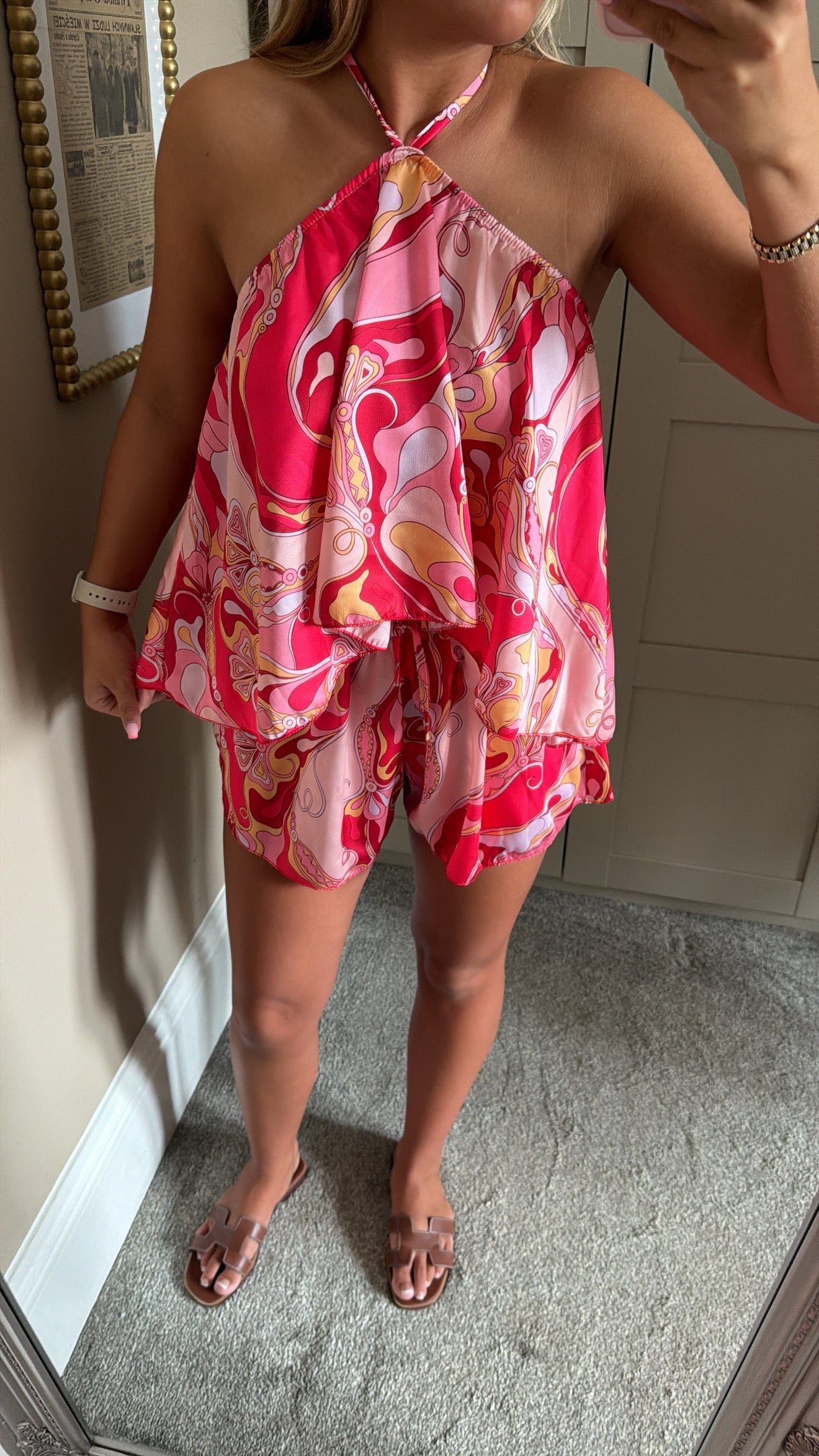 Women’s Red Swirl Co-Ord