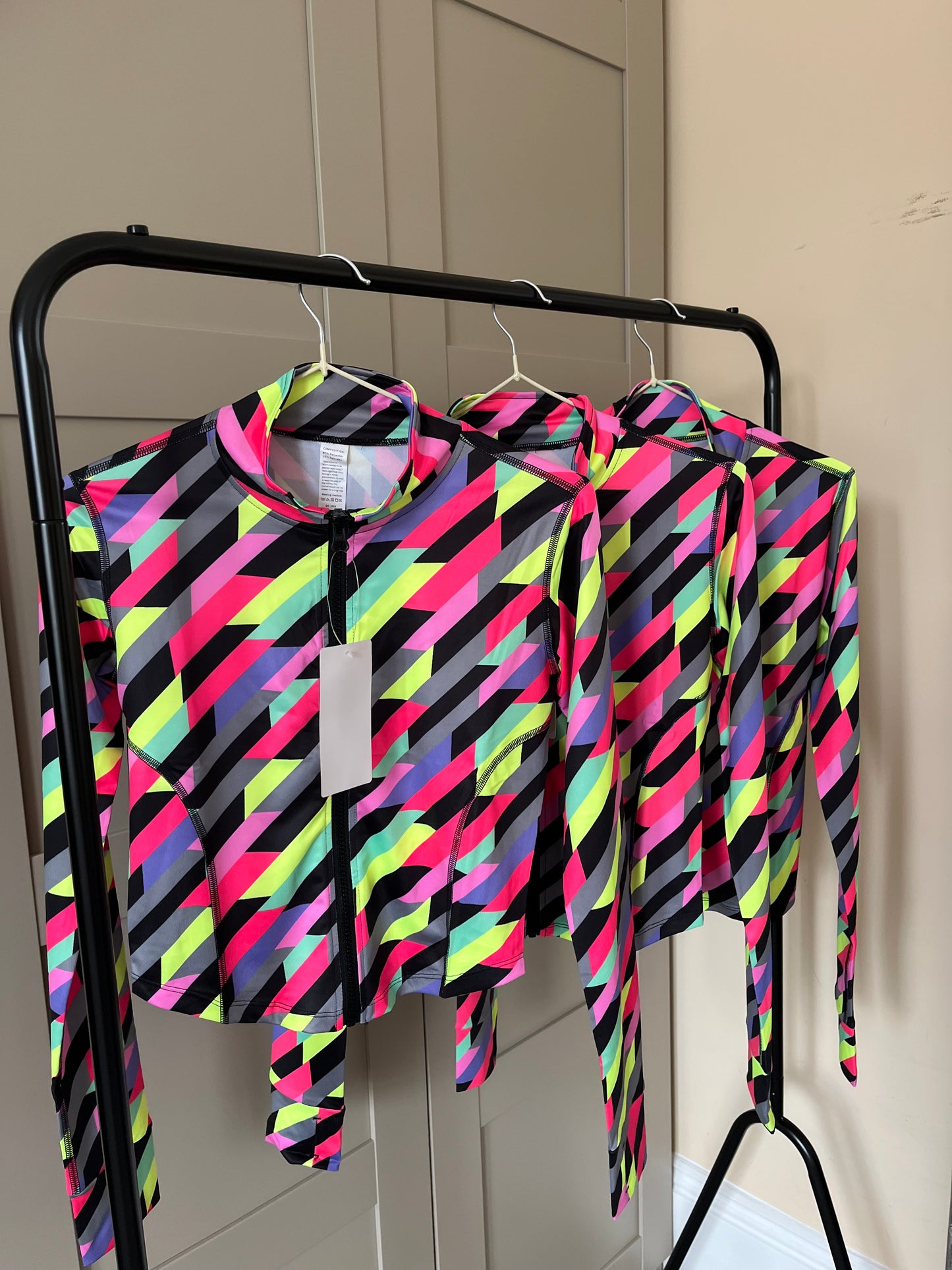 Rainbow Stripe Gym Jacket