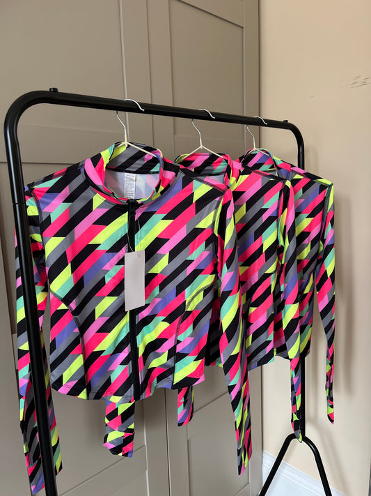 Rainbow Stripe Gym Jacket