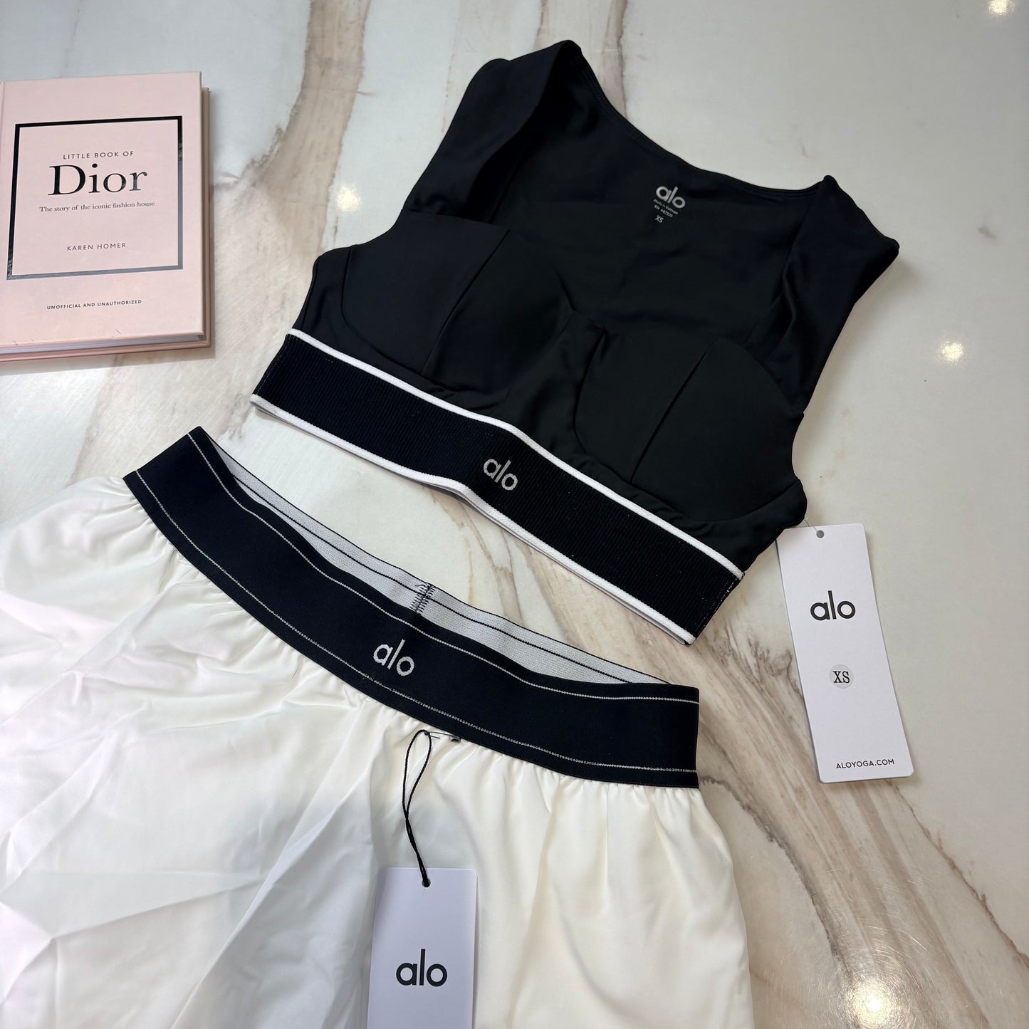 Women’s White Shorts And Black Top Set INSTOCK (1-3 Days Delivery)