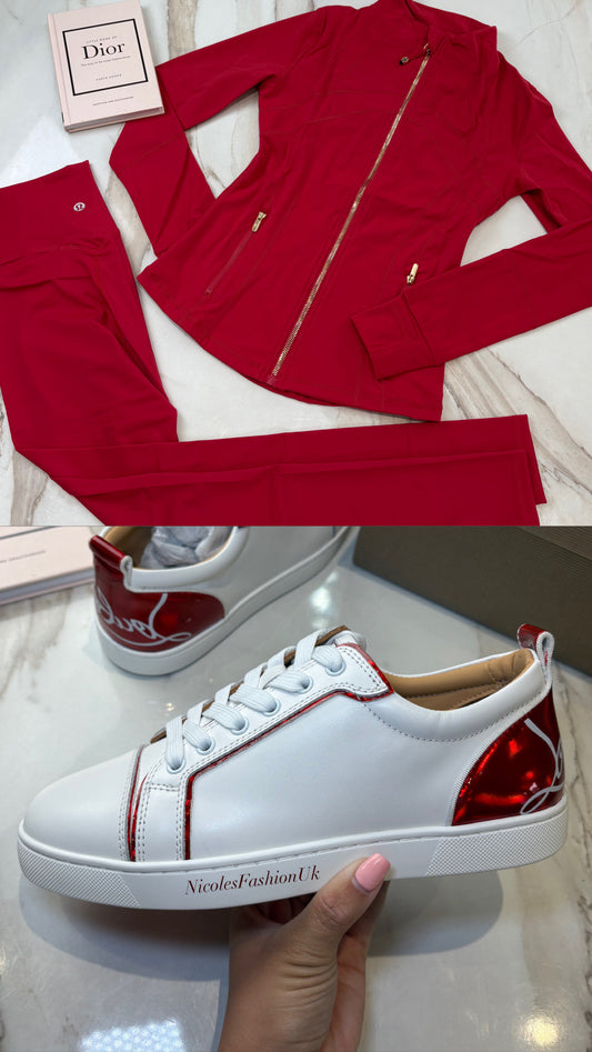 Women’s Red Matching Set PRE ORDER (18-21 Days Delivery)