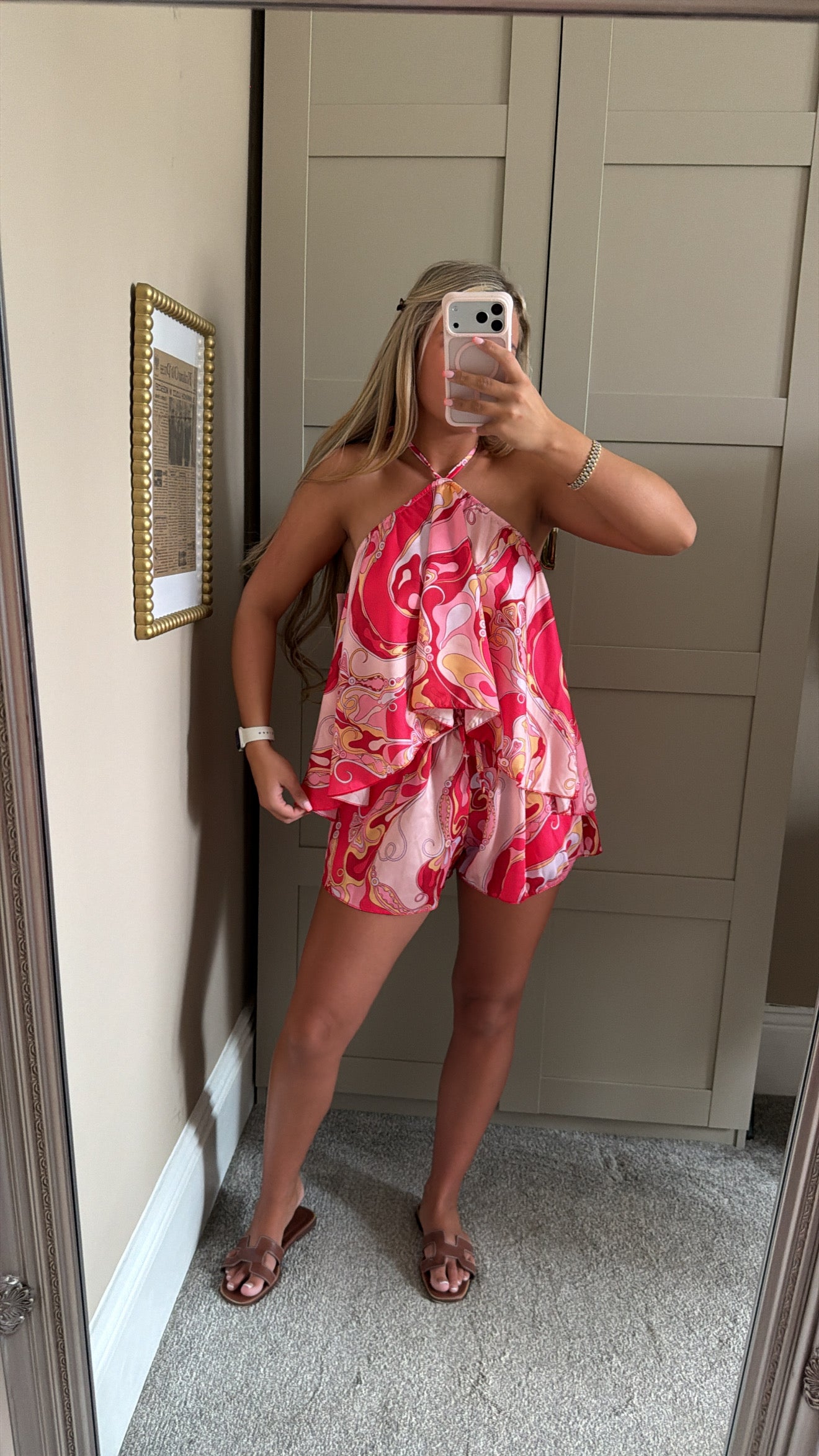 Women’s Red Swirl Co-Ord