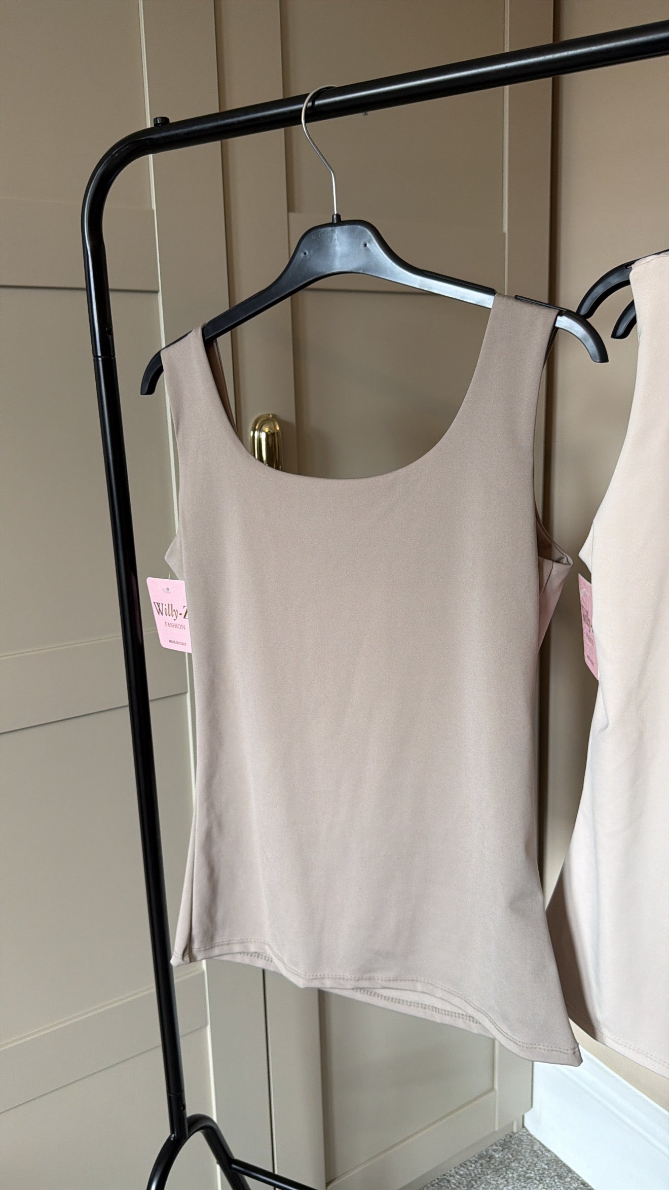 Women’s Taupe Vest Top