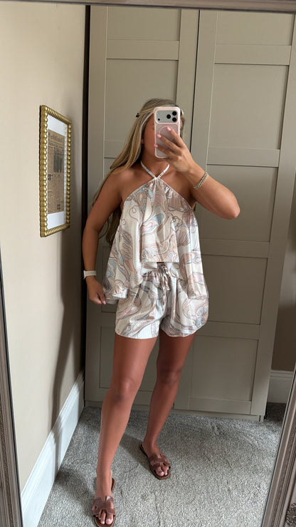 Women’s Beige Swirl Co-Ord