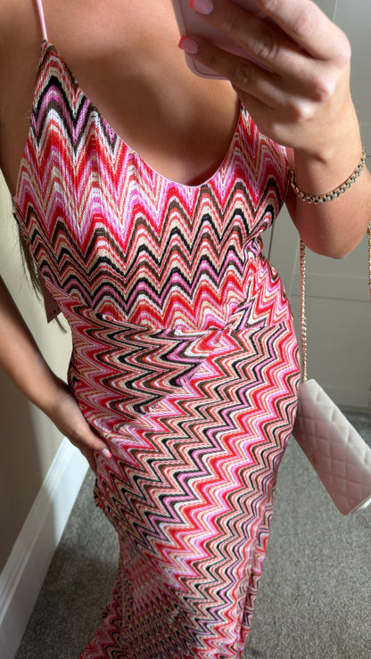 Women’s Pink ZigZag Dress