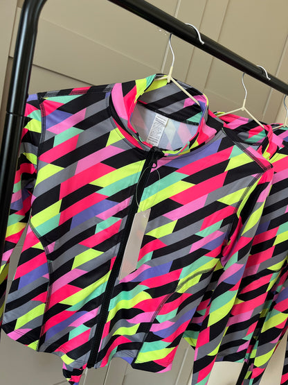 Rainbow Stripe Gym Jacket