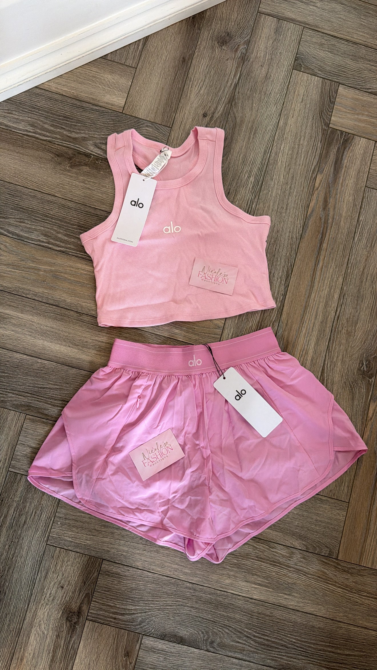 New In🩷 Pink Shorts & Vest Set