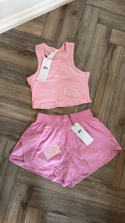 New In🩷 Pink Shorts & Vest Set