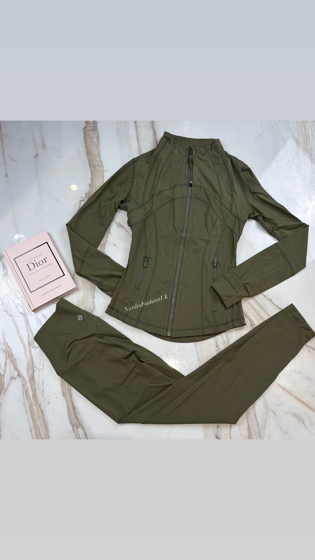 Women’s Khaki Green Gym Set INSTOCK (1-3 Days Delivery)