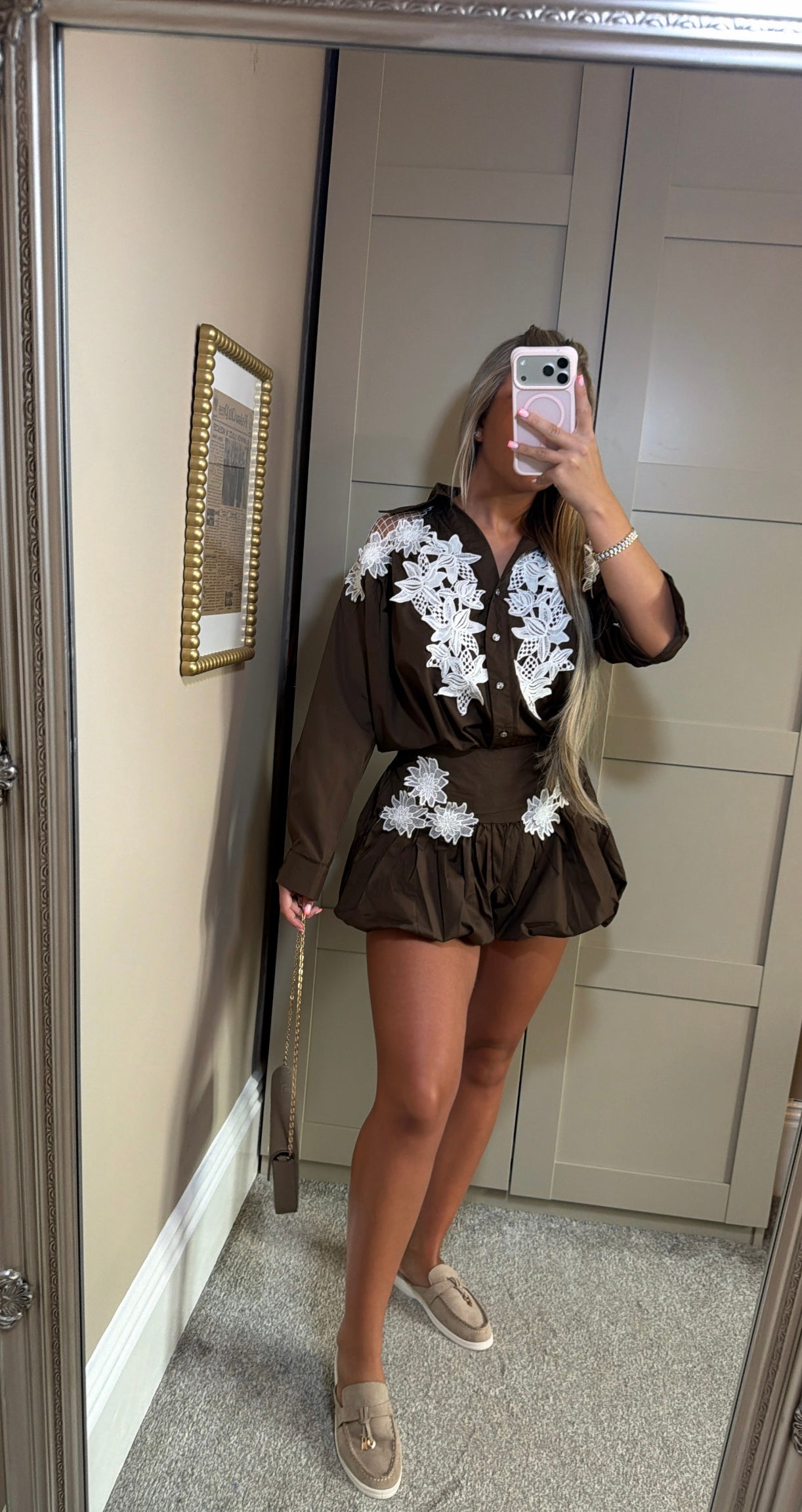 Women’s Brown Shirt Co-Ord