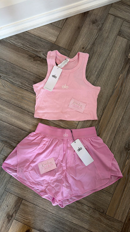 New In🩷 Pink Shorts & Vest Set