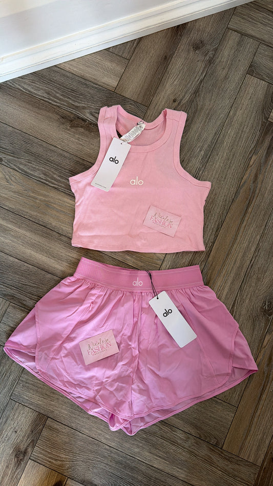 New In🩷 Pink Shorts & Vest Set