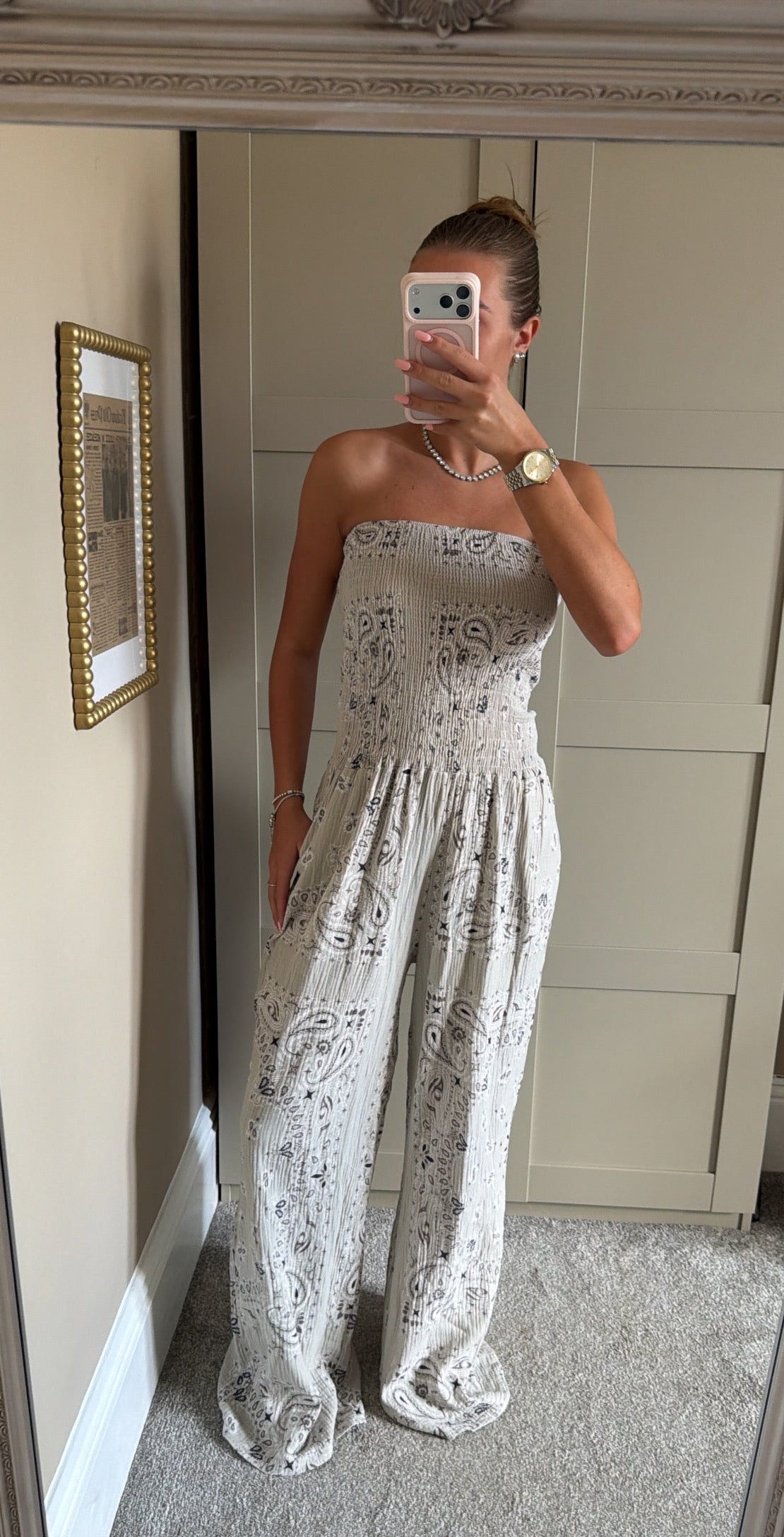 Women’s Beige Jumpsuit