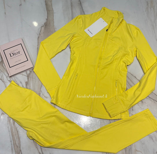 SALE-Women’s Yellow Gym Set INSTOCK (1-3 Days Delivery)