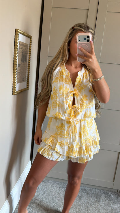 Women’s Yellow Playsuit