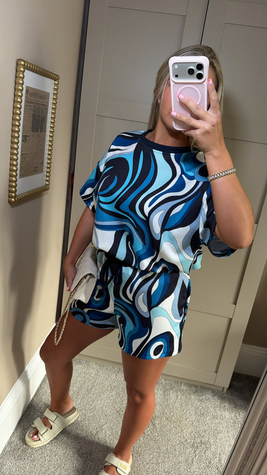 Women’s “Pucci” Co-ord Navy