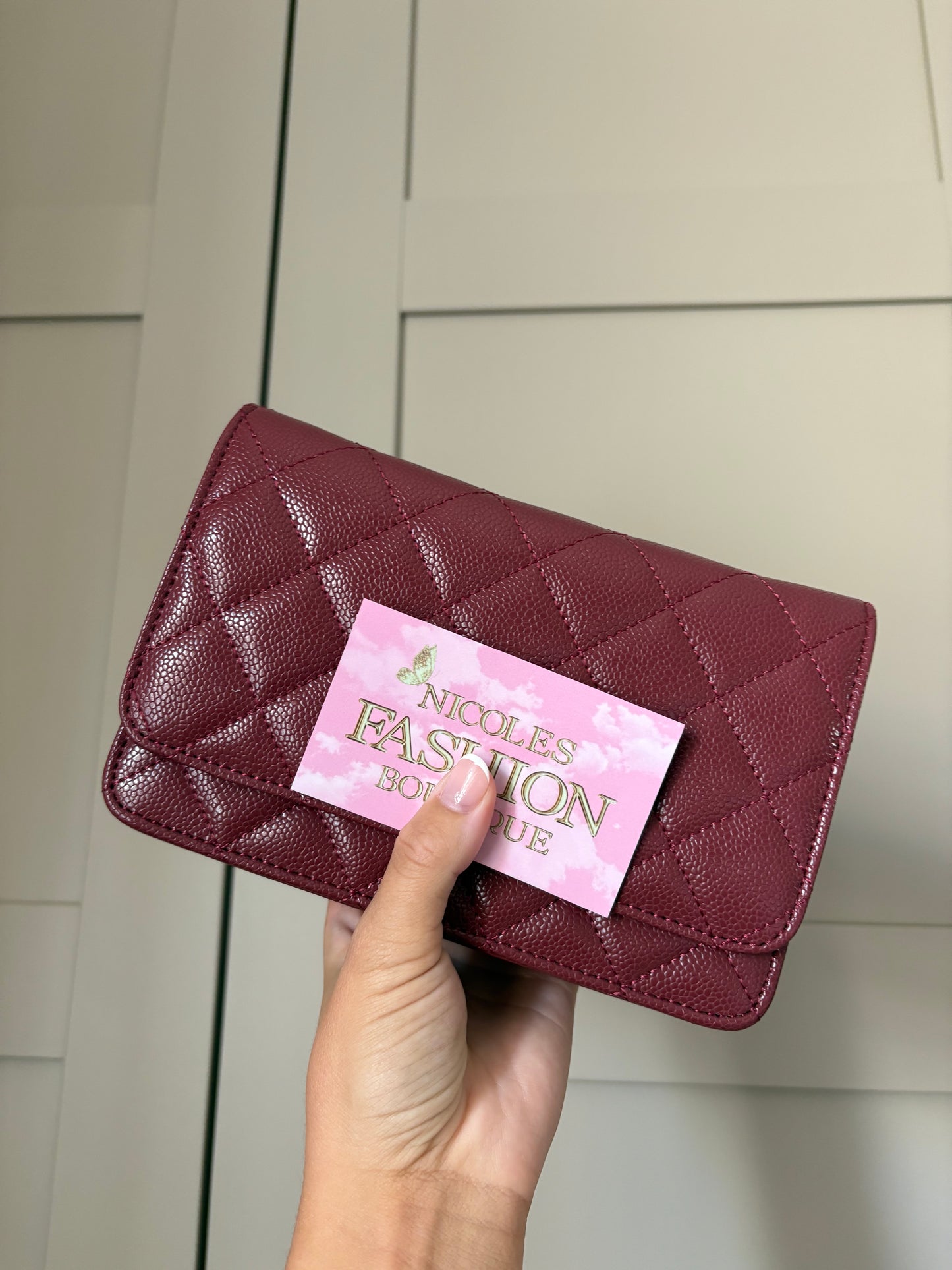 Burgundy red bag INSTOCK