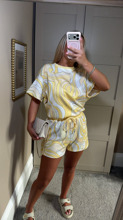 Women’s “Pucci” Co-ord Yellow