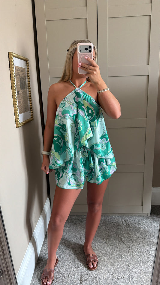 Women’s Green Swirl Co-Ord