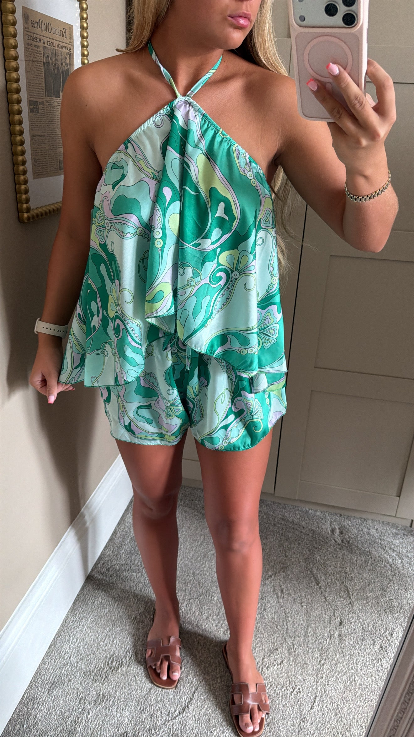 Women’s Green Swirl Co-Ord