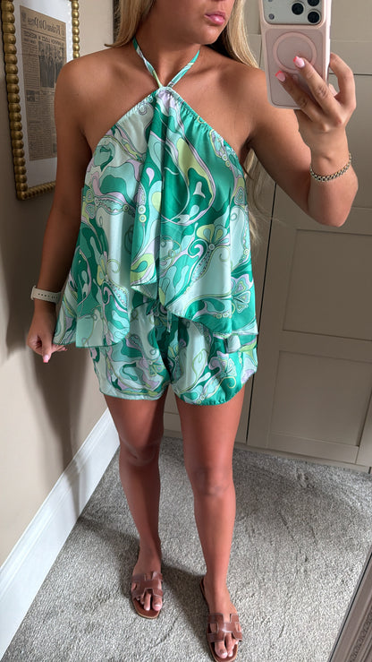 Women’s Green Swirl Co-Ord