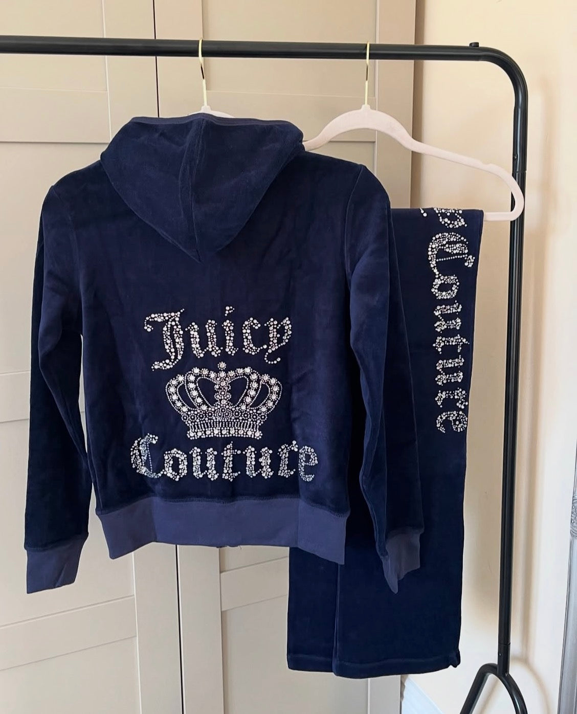 “Navy” Diamanté Tracksuit 1-3 days delivery