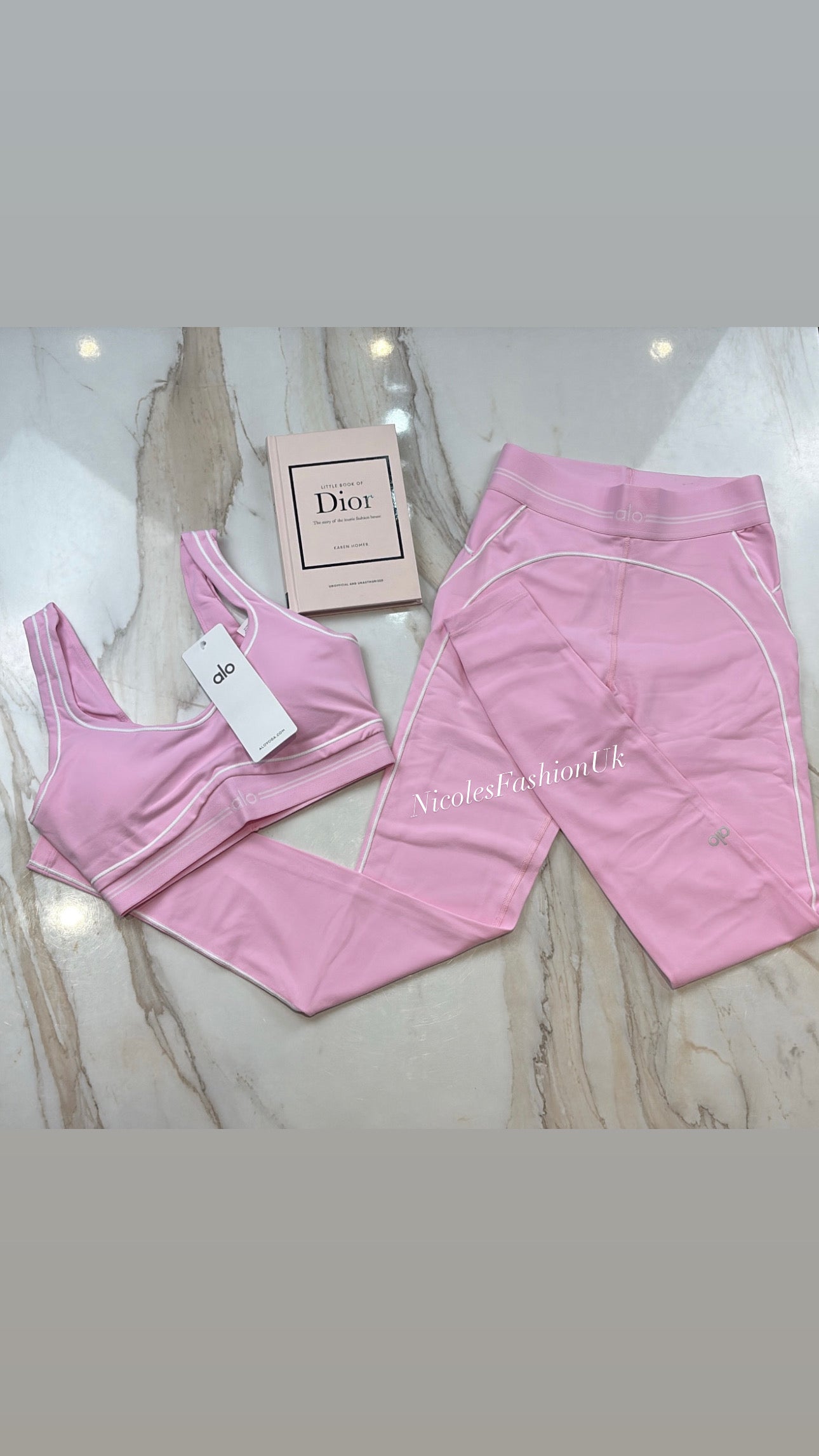 Women’s Pink Stripe Gym Set INSTOCK (1-3 Days Delivery)