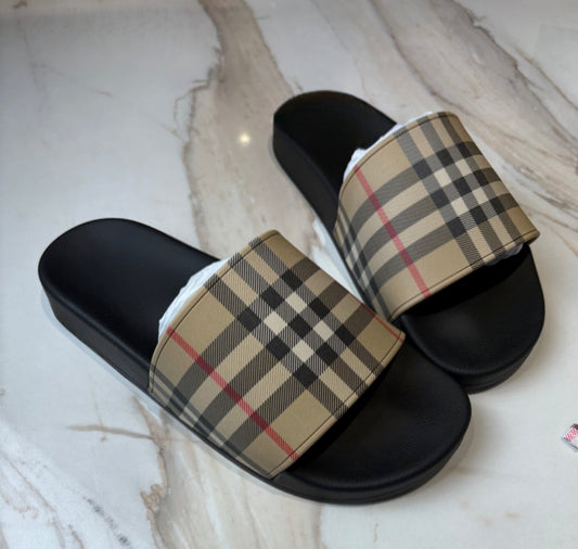 Women’s Black/Brown Sliders PRE ORDER (18-21 Days Delivery)