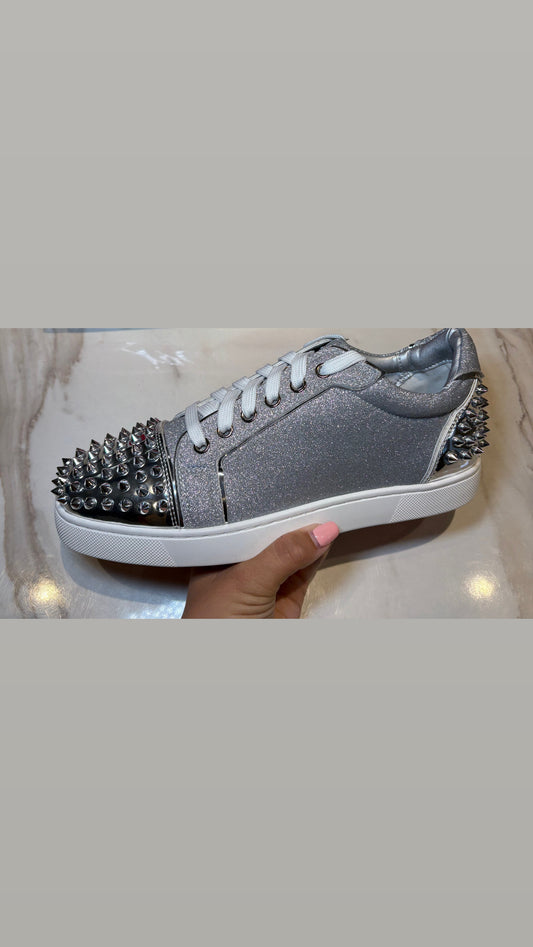 Women’s Silver Spike Trainers PRE ORDER (18-21 Days Delivery)