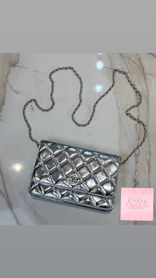 Silver Flap Bag INSTOCK (1-3 Days Delivery)