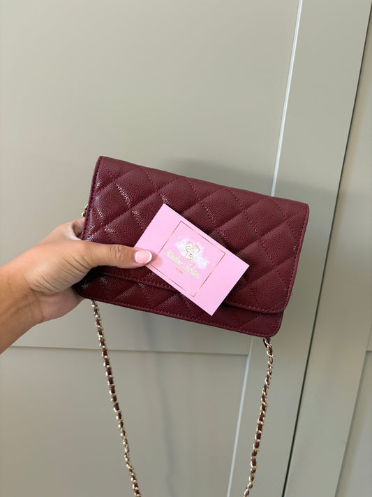 Burgundy red bag INSTOCK