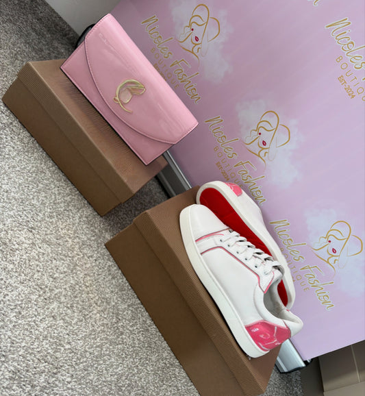 Women’s Pink/White Trainer & Bag Set PRE ORDER