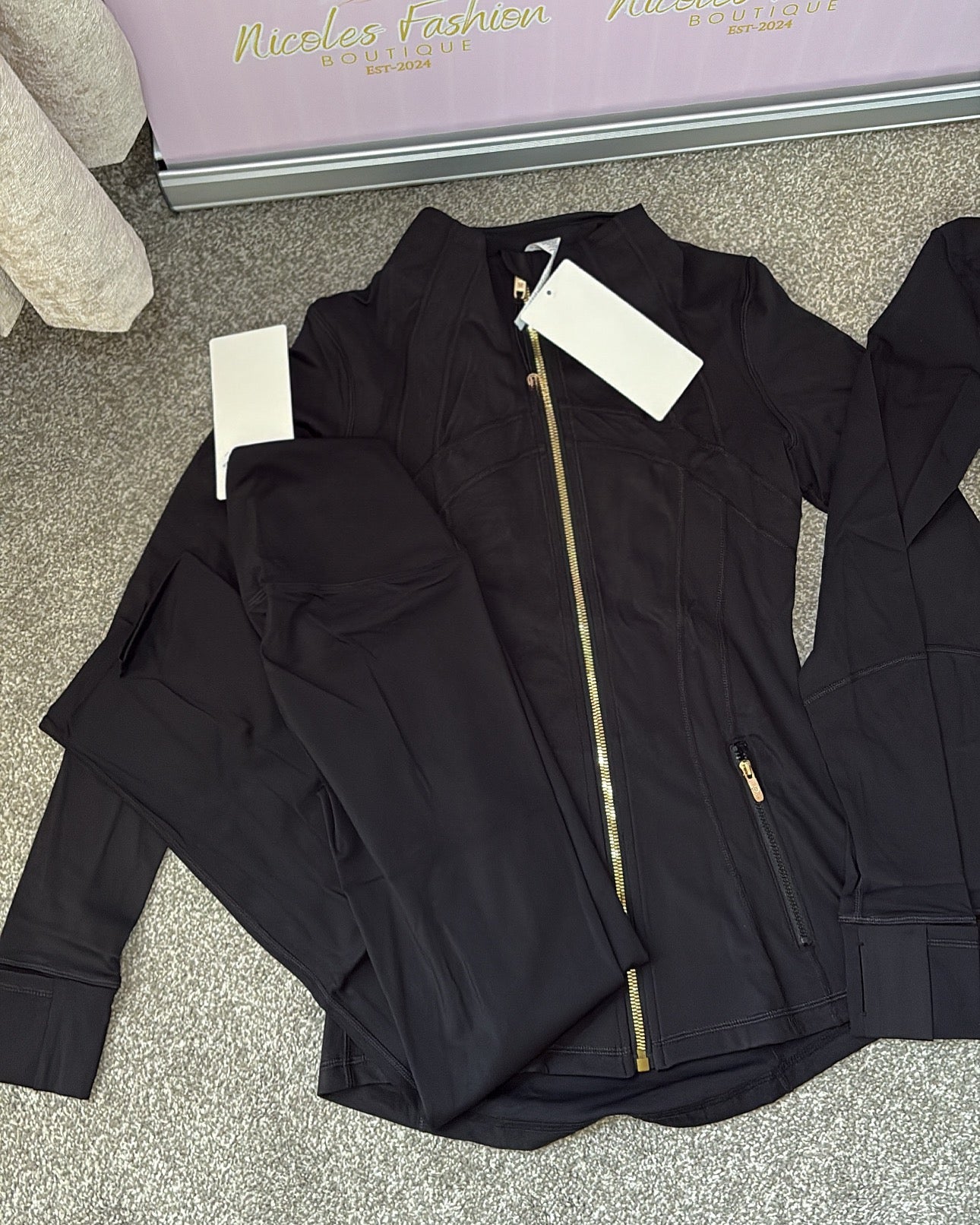 Women’s Black Gym Set INSTOCK