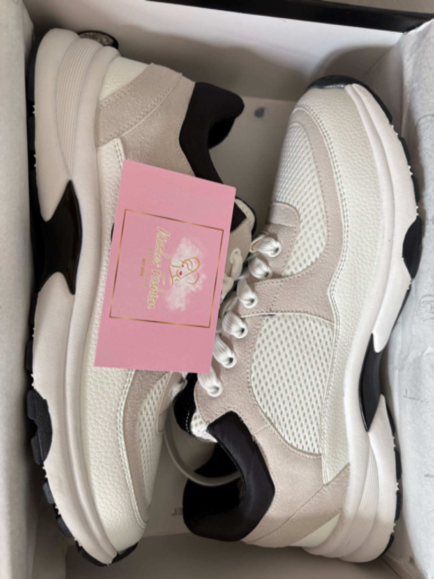 Women’s White/ Black Sneakers PRE ORDER