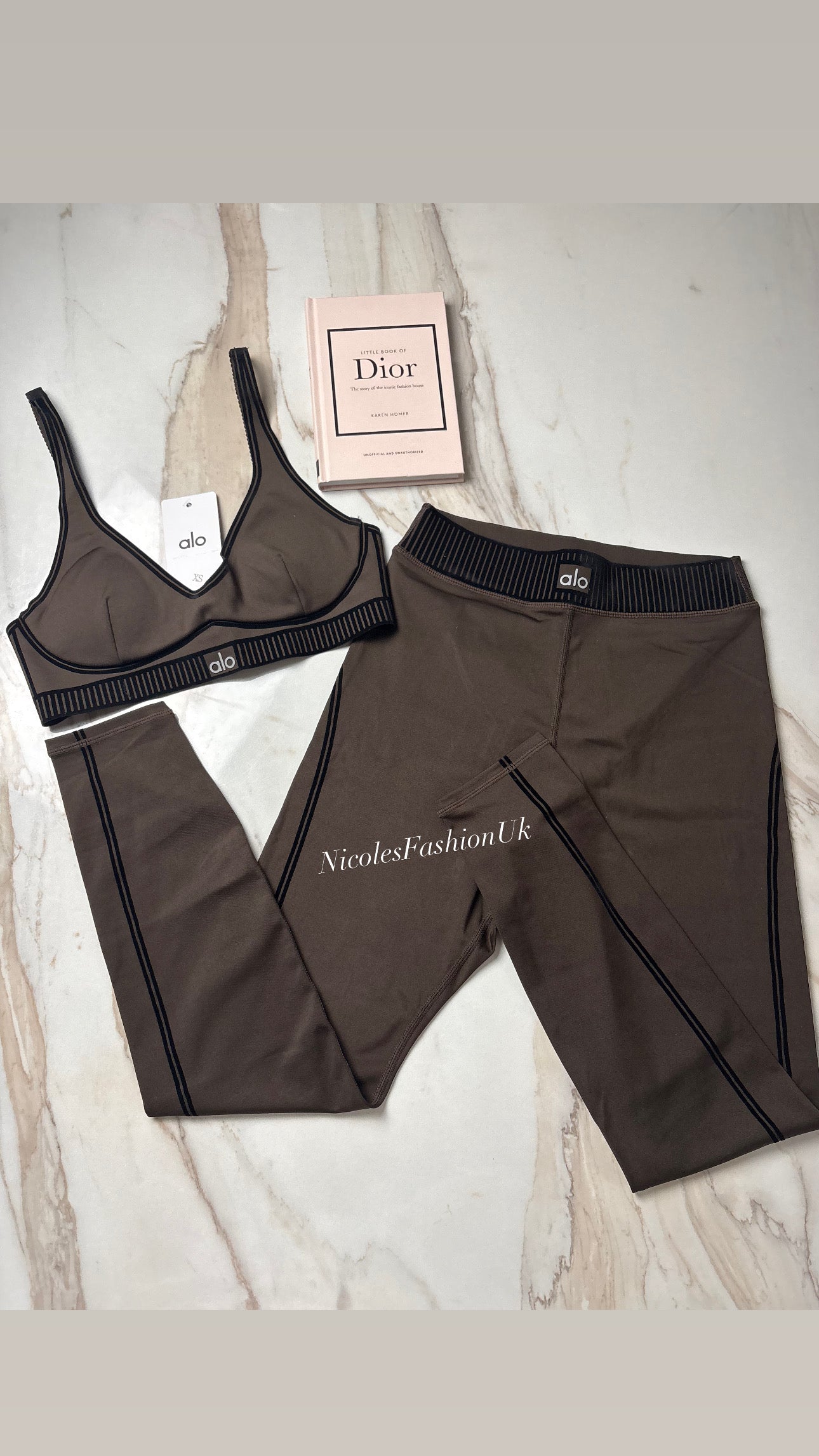 Women’s Brown Lined Gym Set INSTOCK (2-3 Days Delivery)