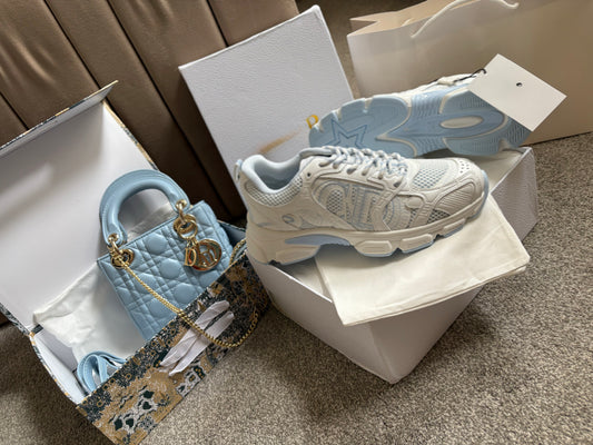 Baby Blue Trainer & Bag Set PRE ORDER